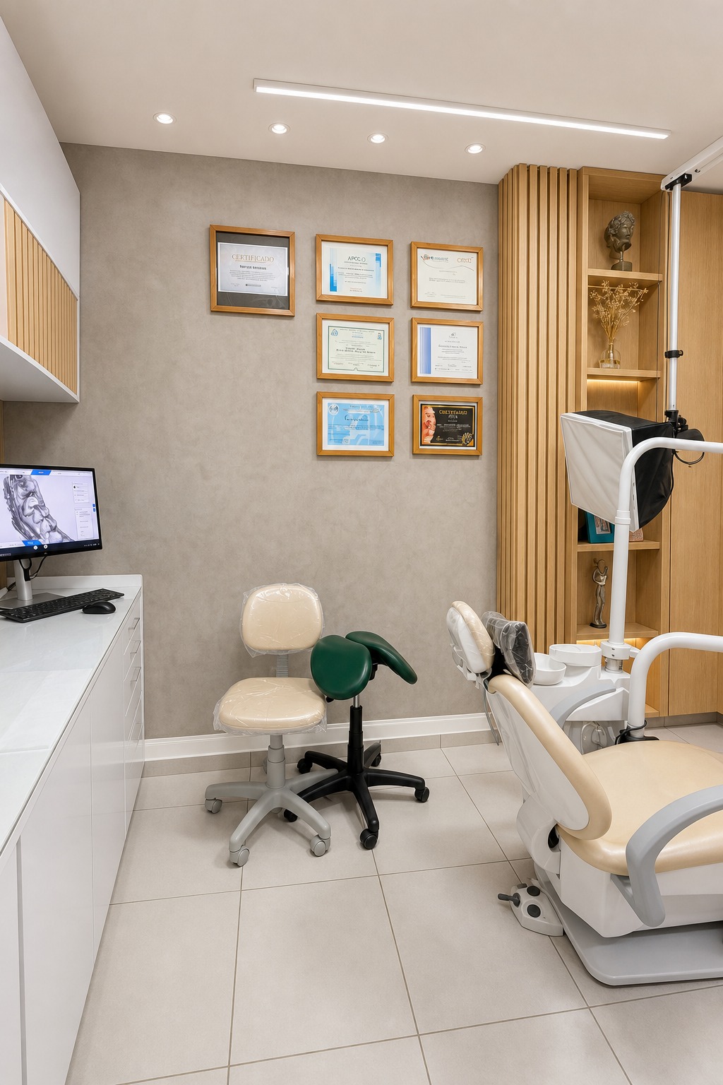 Sala de atendimento equipada na IODONTO